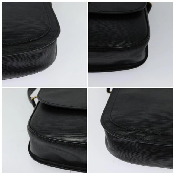 LOUIS VUITTON Epi Saint Cloud GM Shoulder Bag Black Noir - Picture 16 of 16